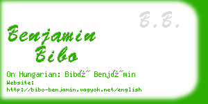 benjamin bibo business card